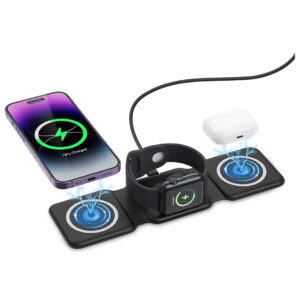 cargador 3 en 1 negro